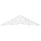 Ekena Millwork Pitch Athens Architectural Grade PVC Gable Pediment, 60"W x 15"H x 1"P (6/12) GPP060X015X100ATH - alternate 2